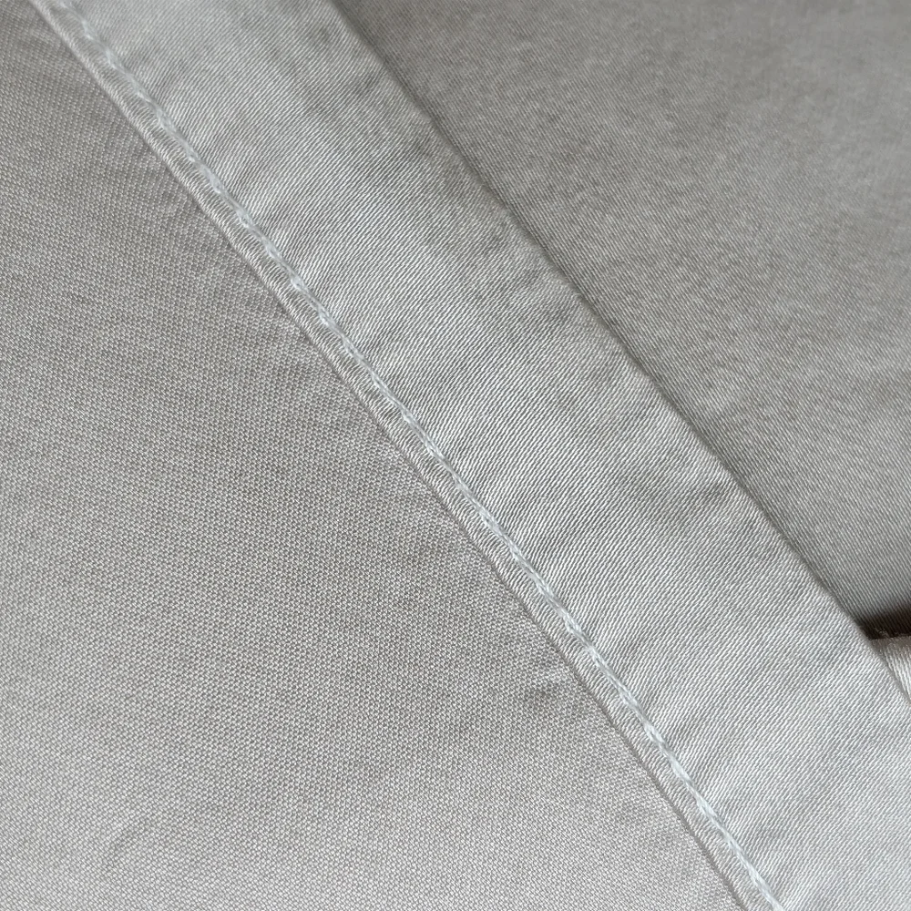 Cariloha Tan Silky Satin Queen Flat Sheet 100% Viscose From Bamboo Sateen Flowy
